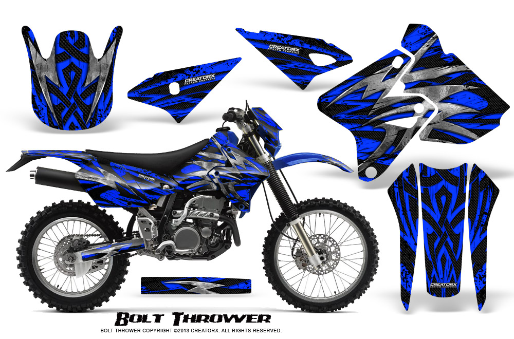 Suzuki DRZ400 Enduro Graphics Kit Bolt Thrower Blue BLB NP